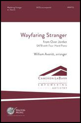 Wayfaring Stranger SATB choral sheet music cover Thumbnail